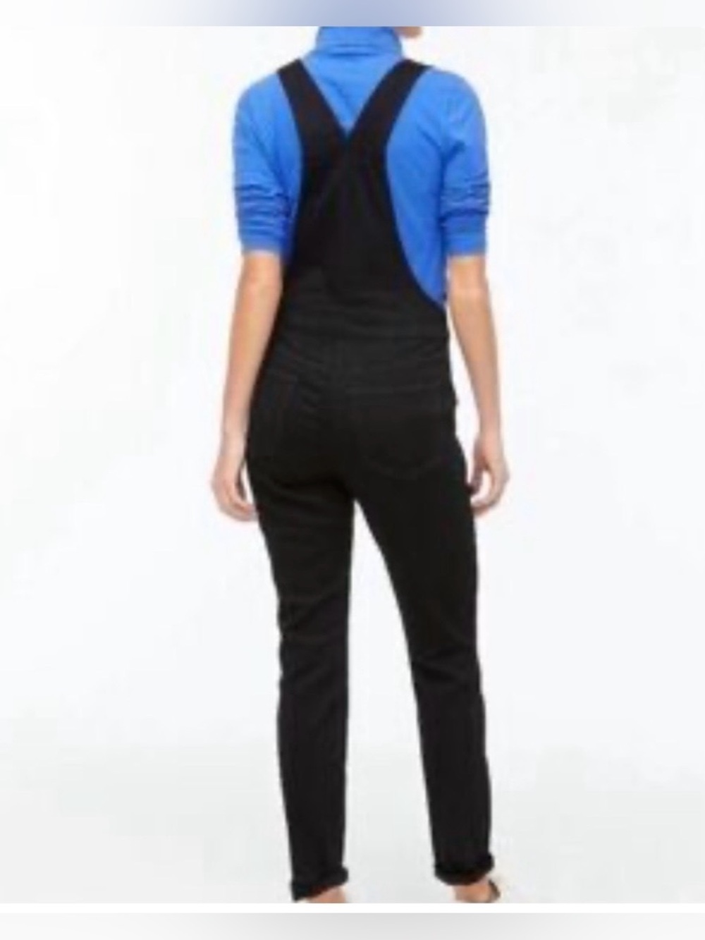 NWOT - J. Crew Black Women's Denim Overalls with side zip - XXXL - Picture 2 of 4